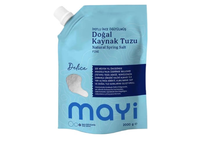 Mayi Tuz Öğütülmüş Sofra Tuzu (İyot İlaveli, 2kg)