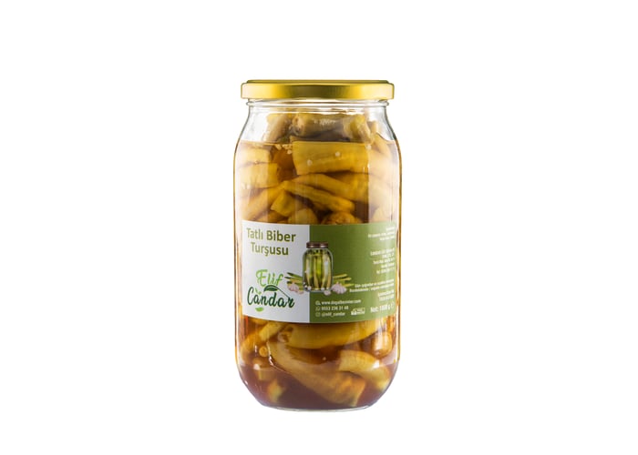 Tatlı Biber Turşusu (Domates Suyu, 1kg) - Elif Candar