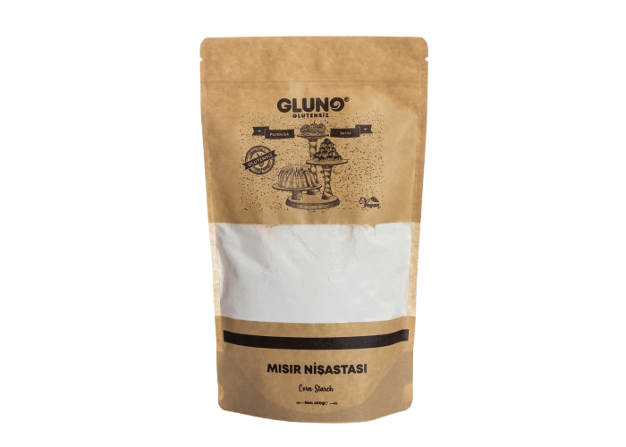 Glutensiz Mısır Nişastası (400gr) - Gluno Glutensiz