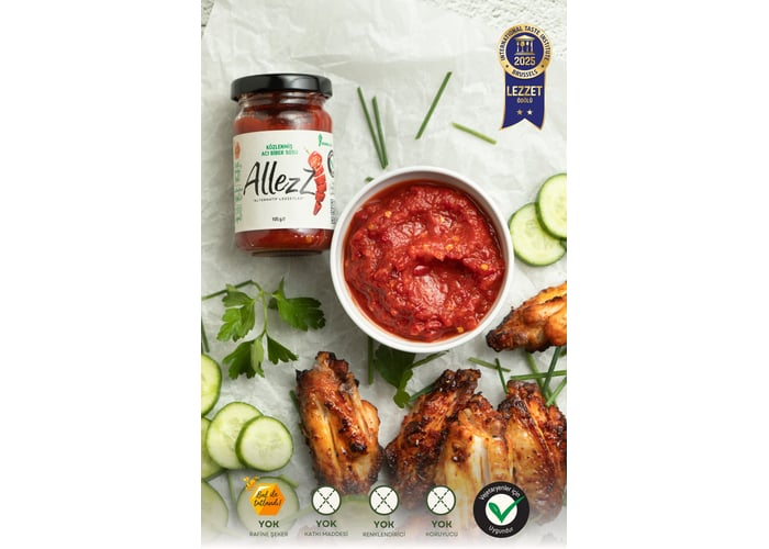 Közlenmiş Acı Biber Sosu (Normal Acı, 105gr) - Allezz