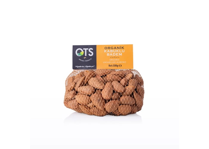 Organik Kabuklu Badem (500gr) - OTS Organik