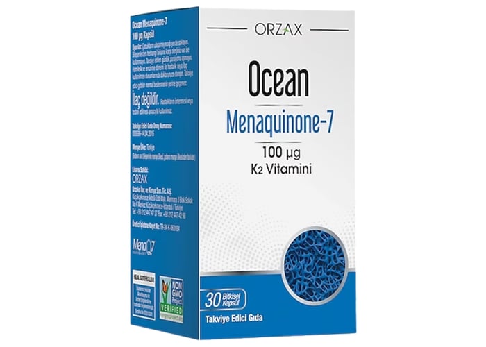 Ocean MK-7, K2 Vitamini (30 Kapsül) - Orzax