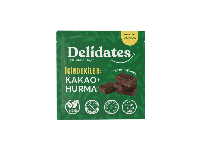 Hurmalı Bitter Çikolata (40gr) - Delidates