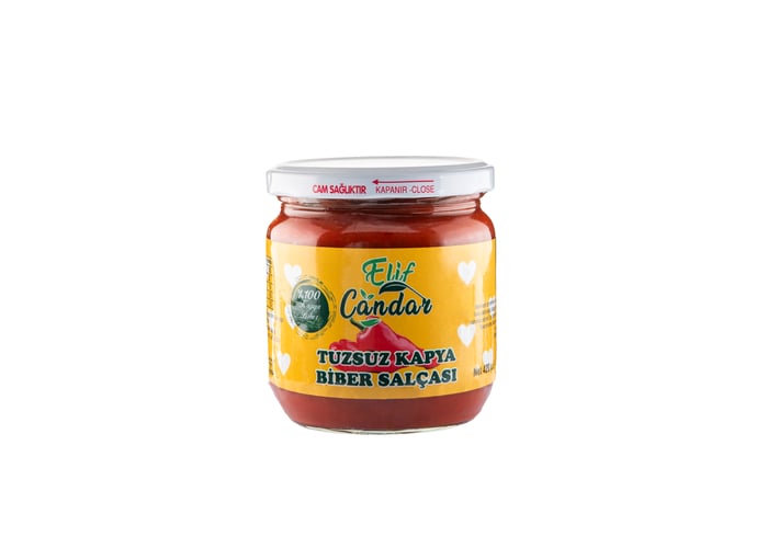 Tuzsuz Kapya Biber Salçası (420gr) - Elif Candar