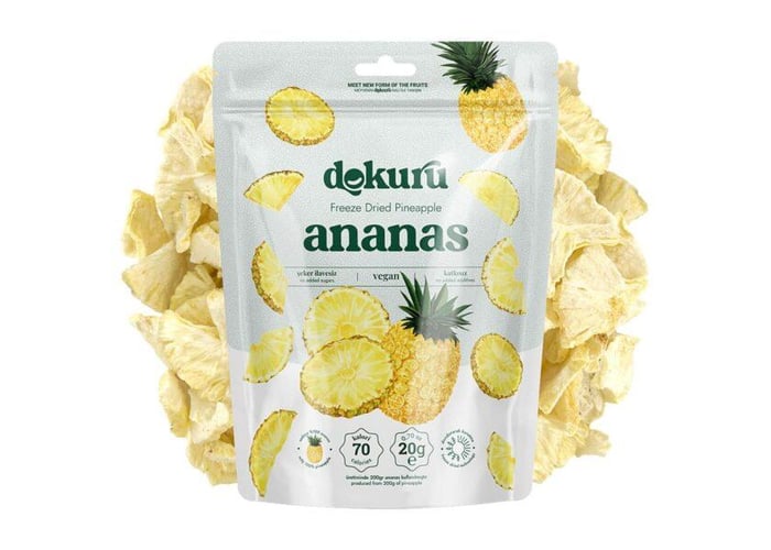 Dondurularak Kurutulmuş Ananas (20gr) - Dokuru