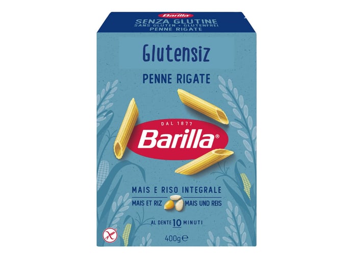 Barilla Penne Rigate - Kalem Makarna (Glutensiz, 400gr)