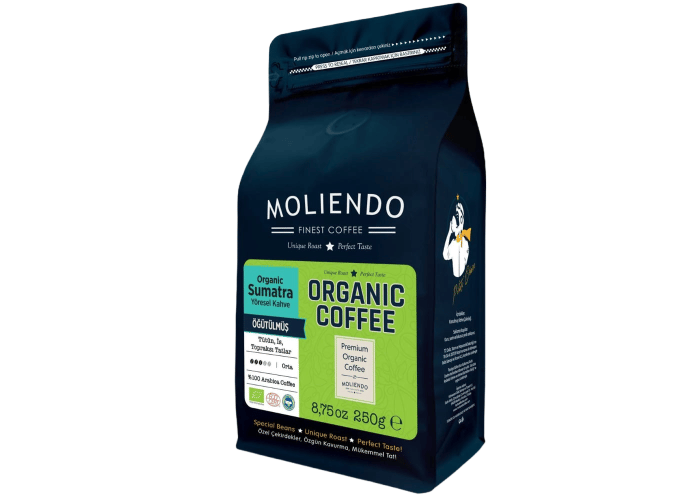Organic Indonesia Sumatra Yöresel Çekirdek Kahve (250gr) - Moliendo