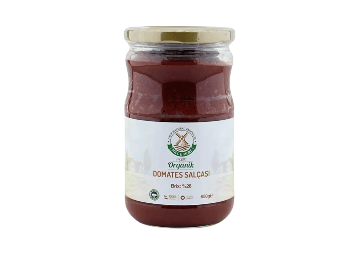 Organik Tuzsuz Domates Salçası (650gr) - Mill & More