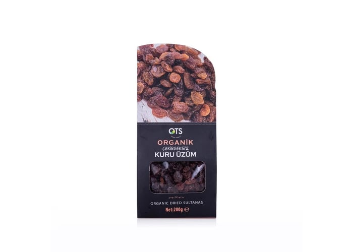 Organik Kuru Üzüm Çekirdeksiz (200gr) - OTS Organik