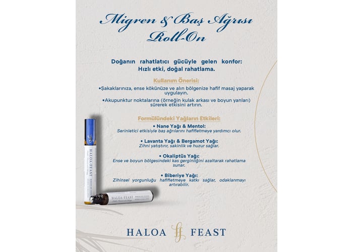 Migren ve Baş Ağrısı Roll - on (10ml) - HALOA FEAST