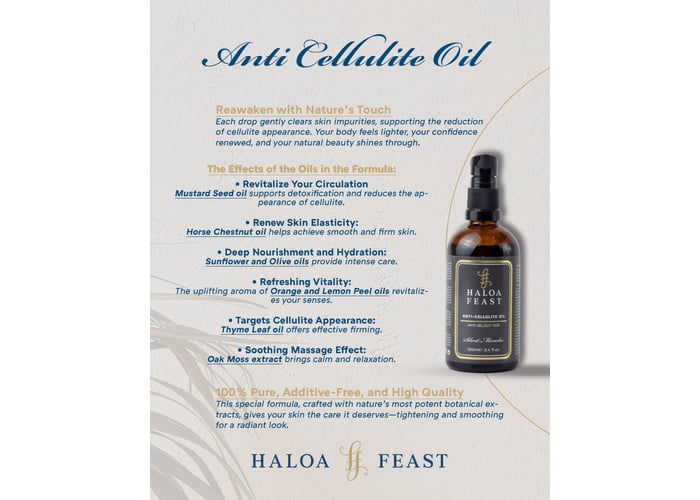 Anti Selülit Yağı (100ml) - HALOA FEAST