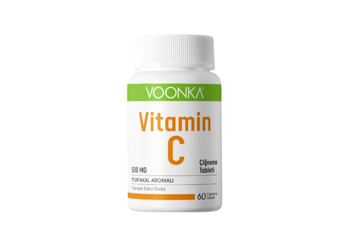 Vitamin C İçeren Portakal Aromalı Çiğneme Tableti (60 tablet) - Voonka