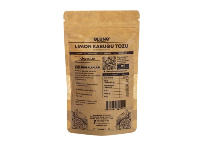 Limon Kabuğu Tozu (Glutensiz, 80gr) - Gluno