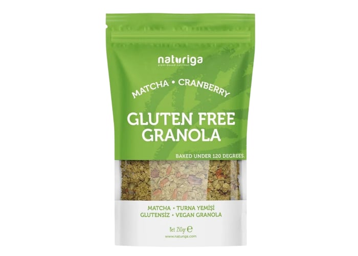 Matcha & Cranberry Granola (Glutensiz, 250gr) - Naturiga