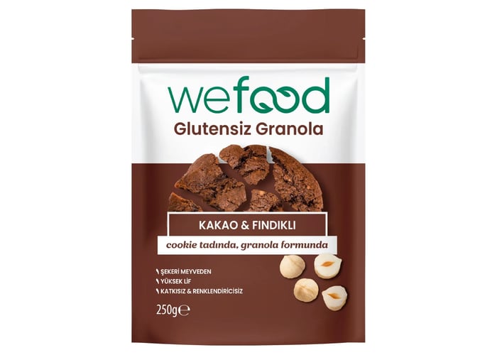 Kakao ve Fındıklı Granola (Glutensiz, 250gr) - Wefood