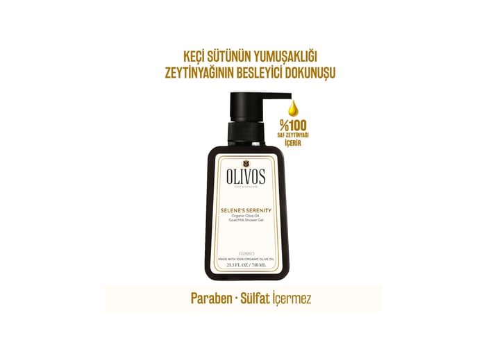 Keçi Sütlü Duş Jeli (750ml) - Olivos