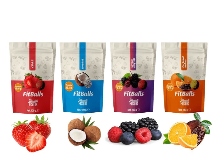 Karışık Fitballs (100gr, 4 adet) - Mıstık Fıstık