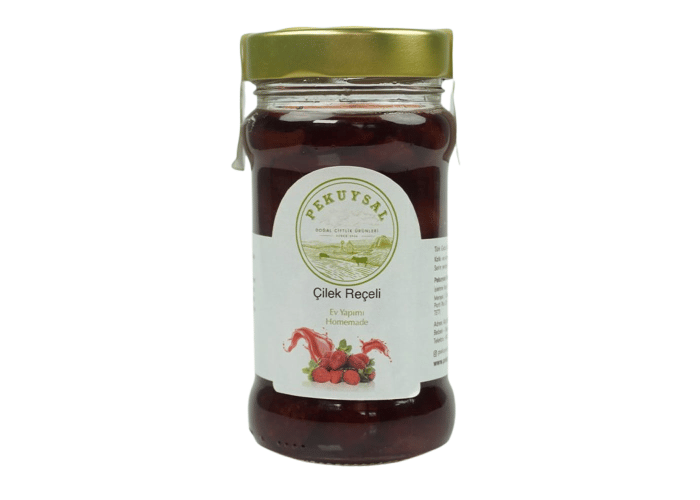 Pekuysal Doğal Çiftlik Tarladan Çilek Reçeli (325gr)