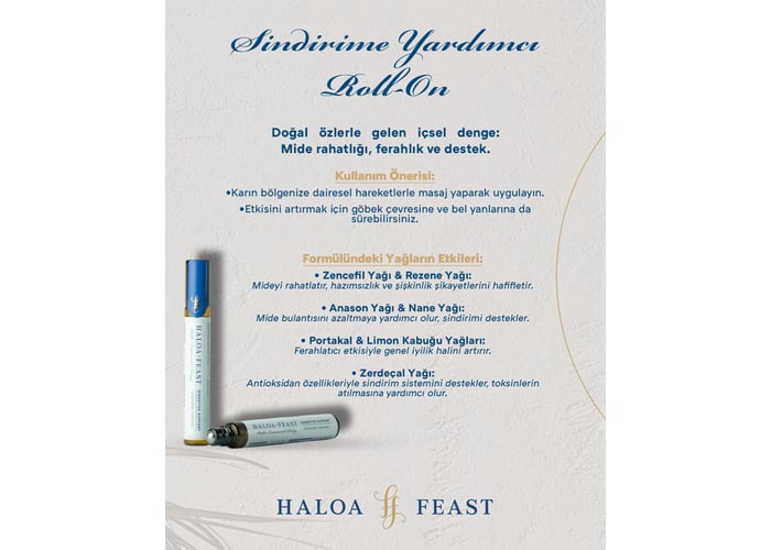Sindirime Yardımcı Roll - On (10ml) - HALOA FEAST