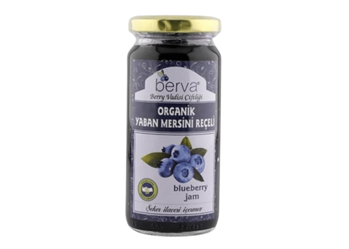 Organik Yaban Mersini Reçeli (260gr) - Berva Organik