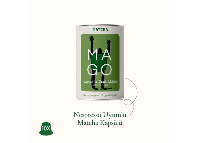 Ceremonial Grade Matcha Nespresso® Uyumlu Kapsül - Mago Matcha