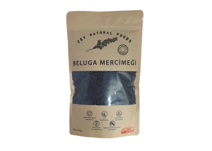 Beluga Mercimeği (500gr) - Cey Natural Foods