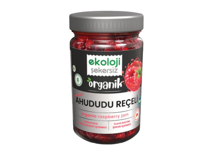 Organik Şekersiz Ahududu Reçeli (380gr) - Ekoloji Market