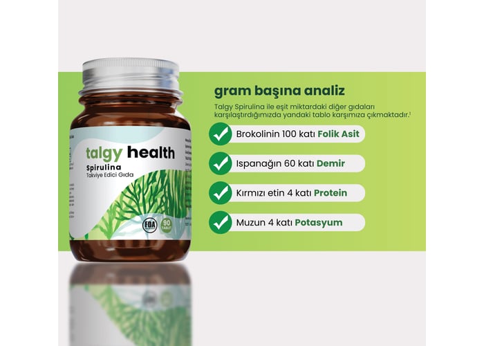 Health Spirulina (90 tablet) - Talgy