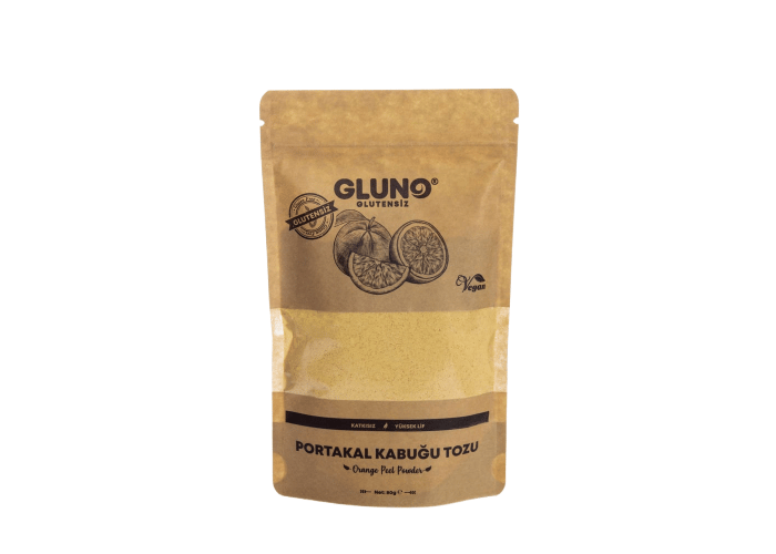 Glutensiz Portakal Kabuğu Tozu (80gr) - Gluno Glutensiz