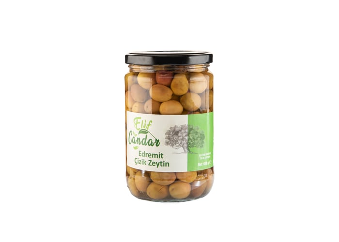 Çizik Yeşil Zeytin (Edremit, 650gr) - Elif Candar