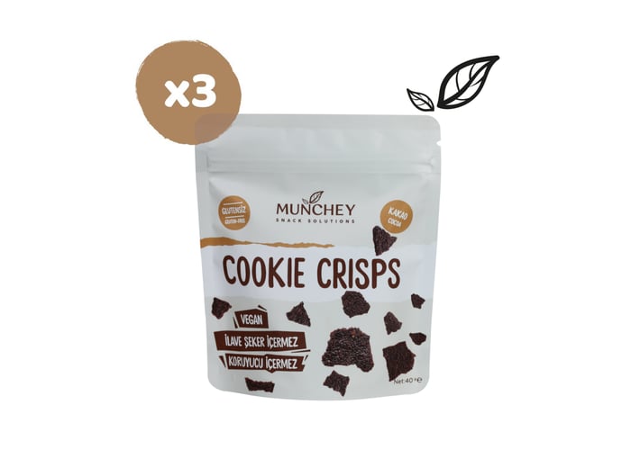 Cookie Crisps Kakao (3 adet x 40gr) - Munchey Food