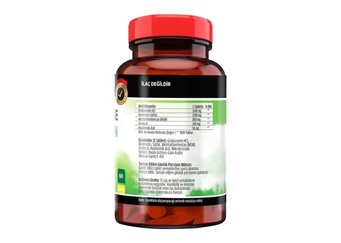 Glucosamine Chondroitin Msm Hyaluronic Asit Zerdeçal (60 tablet) - Flx