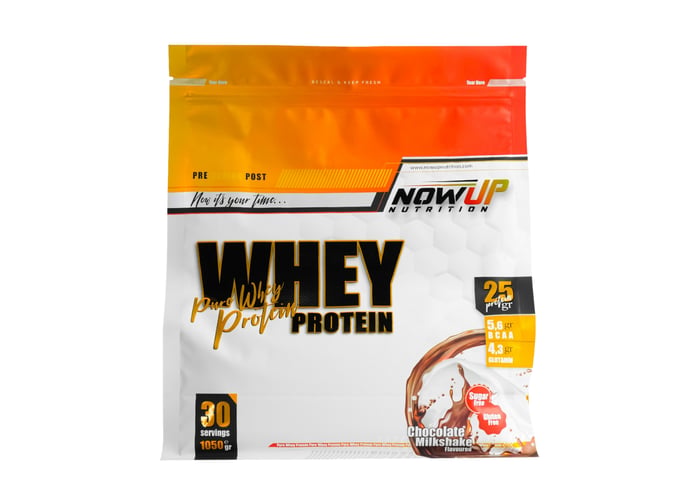Whey Protein Çikolata & Milkshake Aromalı Protein Tozu (1050gr) - Nowup