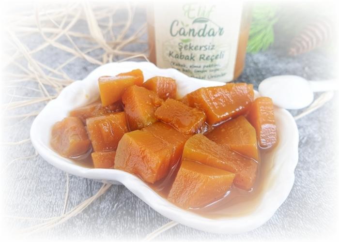 Şekersiz Bal Kabağı Reçeli (220gr) - Elif Candar