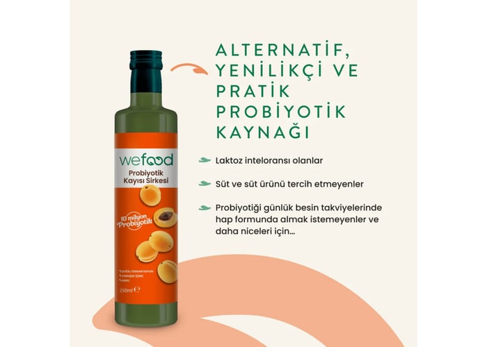 Probiyotik Kayısı Sirkesi (250ml) - Wefood