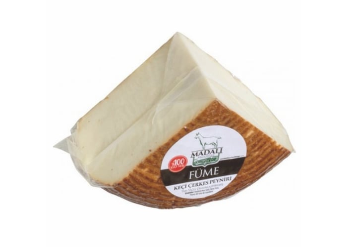Füme Keçi Çerkes Peyniri (%100 Keçi Sütü, 250gr) - Madalı