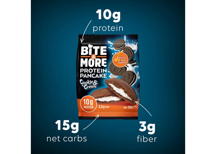 Protein Pancake Kurabiyeli (50gr) - Bite&more