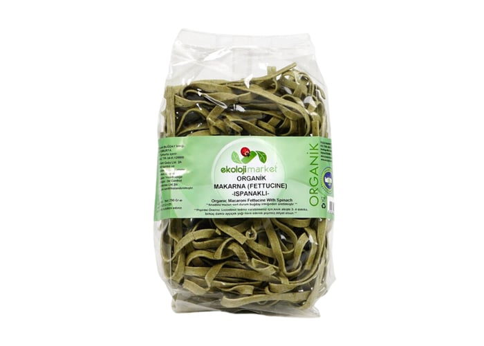 Organik Ispanaklı Fettucine (250gr) - Ekoloji Market