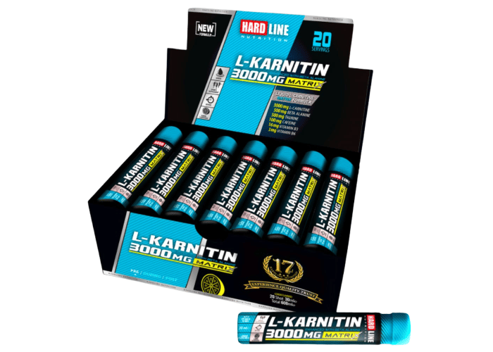 L-Karnitin Matrix 3000mg Limon (20 adet x 30ml) - Hardline
