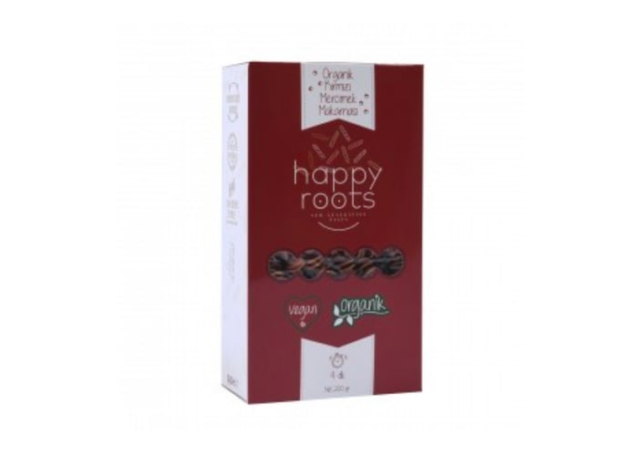 Organik Kırmızı Mercimek Makarnası (200gr) - Happy Roots