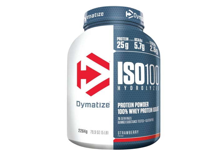 Iso100 Whey Protein Isolate Strawberry (2264gr) - Dymatize