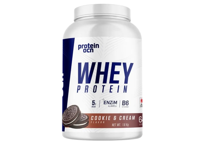 Whey Proteın Cookie & Cream (1600gr) - Proteinocean