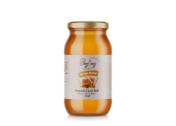 Organik Süzme Çiçek Balı (500gr) - Windy Valley