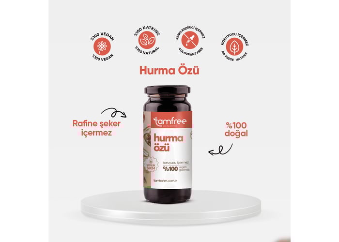 Glutensiz Hurma Özü (315gr) - TamFree