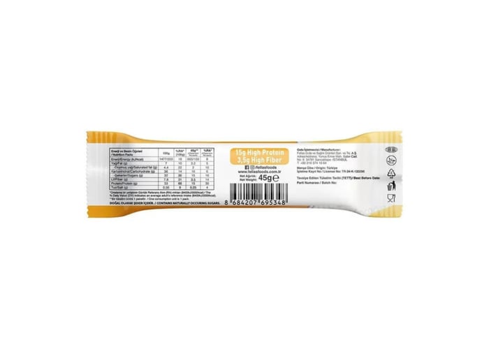 Muzlu Yüksek Protein Bar (45gr) - Fellas
