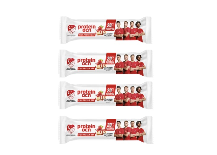 Strawberry Protein Bar (4 adet x 50gr) - Proteinocean