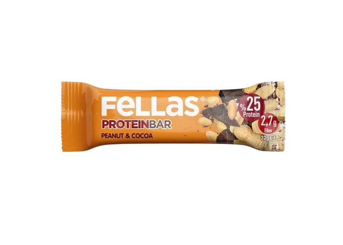 Yer Fıstıklı ve Kakaolu Protein Bar (32gr) - Fellas