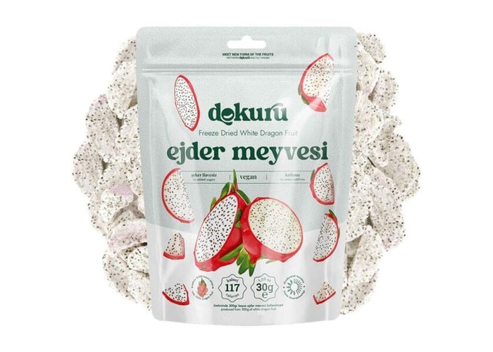 Dondurularak Kurutulmuş Beyaz Ejder Meyvesi (30gr) - Dokuru