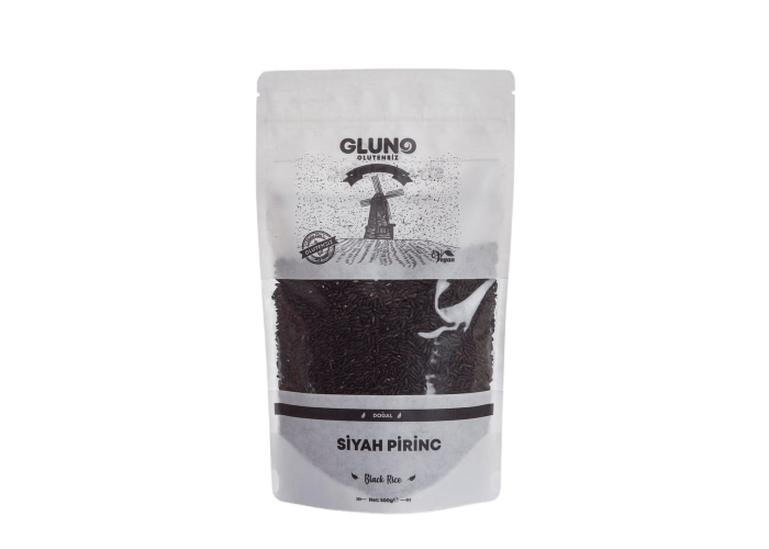 Glutensiz Siyah Pirinç (500gr) - Gluno Glutensiz