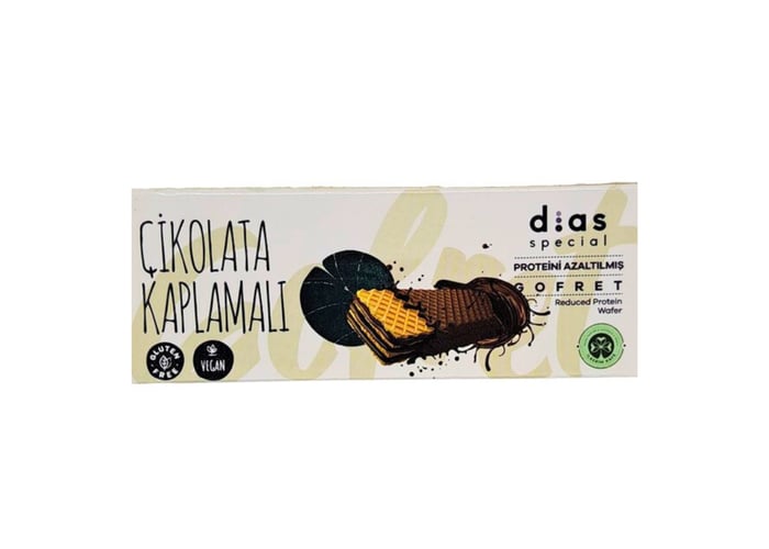 Dias Special Düşük Proteinli Çikolata Kaplı Gofret (23gr)